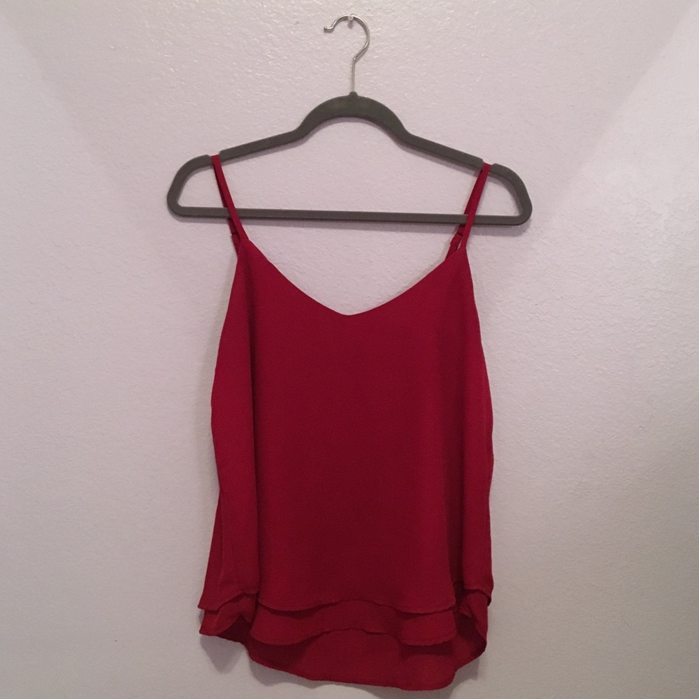 Unbranded Burgundy tank top
